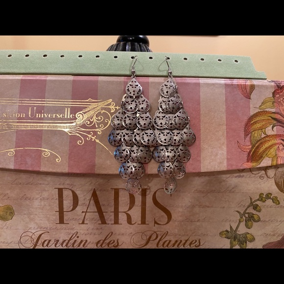 Steel Chandelier Earrings - Picture 2 of 3